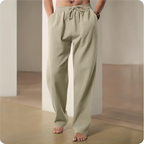 Men’s Cotton & Hemp Linen Straight-Leg Pants
Breathable • Comfortable • Casual Home & Streetwear Trousers for Spring & Summer