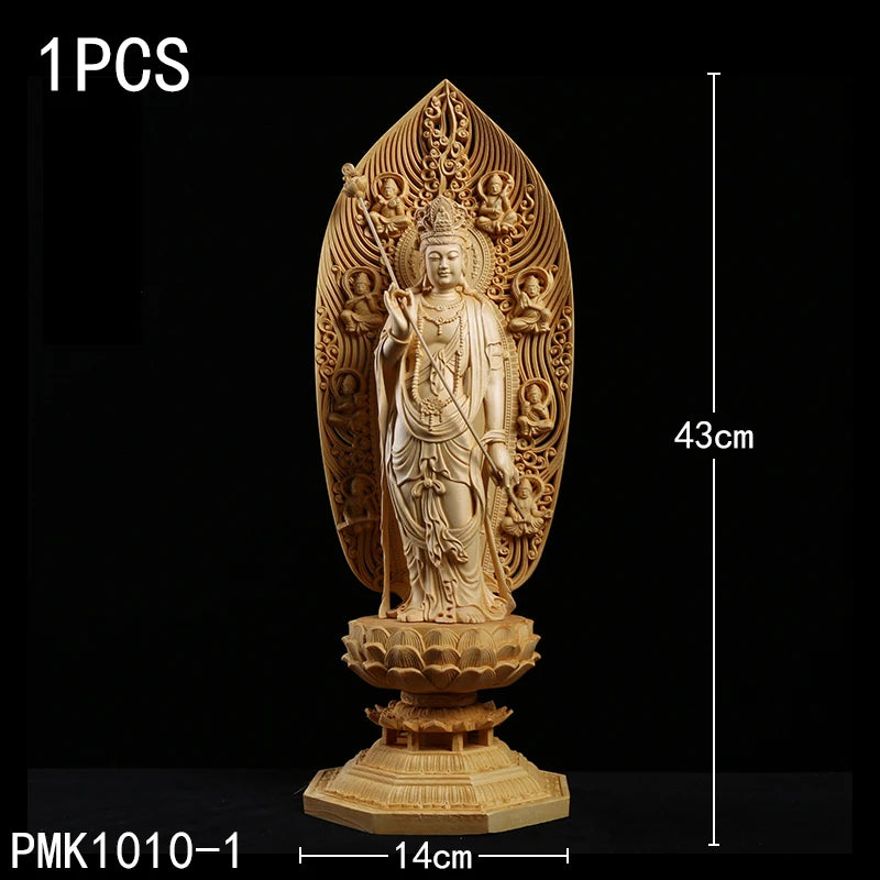 🪵 Spiritual Abacus Solid Wood Bodhisattva Statue
High-Grade Giant Buddha Sculpture – Hand-Carved Home or Altar Decoration