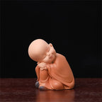 Spiritual Abacus™ Mini Buddha Monk Figurine – Peaceful Desk & Car Ornament for Mindful Home Décor