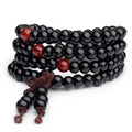 Spiritual Abacus – 108 Sandalwood Prayer Beads Mala | 8mm Buddhist Meditation Bracelet & Necklace