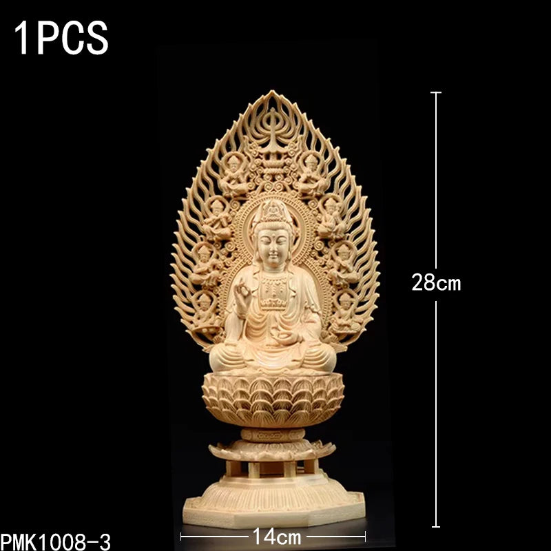 🪵 Spiritual Abacus Solid Wood Bodhisattva Statue
High-Grade Giant Buddha Sculpture – Hand-Carved Home or Altar Decoration