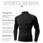 Spiritual Abacus™ Men’s Thermal Turtleneck Shirt – Soft Fleece Long Sleeve Base Layer for Winter