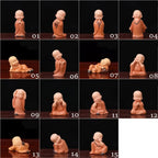 Spiritual Abacus™ Mini Buddha Monk Figurine – Peaceful Desk & Car Ornament for Mindful Home Décor