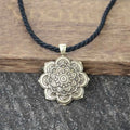Spiritual Abacus™ Retro OM Lotus Mandala Necklace – Yoga-Inspired Pendant for Women, Spiritual Jewelry Gift