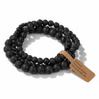 🎀 Spiritual Abacus Pink Zebra & Mixed Natural Stone Bracelet Set 4mm–8mm Beads