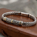 Spiritual Abacus™ Braided Keel Chain Bracelet – Vintage Link Men’s Bracelet, Trendy Hip-Hop Style Gift