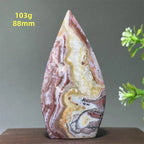 🔮 Spiritual Abacus Mexican Agate Free-Form Torch Specimen