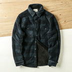 Spiritual Abacus™ Men’s Winter Fleece Flannel Shirt Jacket – Warm Plaid Long Sleeve Thermal Outdoor Coat for Hiking, Camping & Fishing