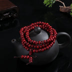 📿 Spiritual Abacus – Sandalwood Buddhist Mala Bracelet - 6mm 108-Bead Buddha Meditation Prayer Bracelet