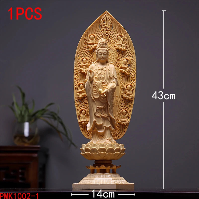 🪵 Spiritual Abacus Solid Wood Bodhisattva Statue
High-Grade Giant Buddha Sculpture – Hand-Carved Home or Altar Decoration