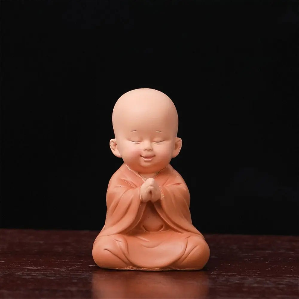 Spiritual Abacus™ Mini Buddha Monk Figurine – Peaceful Desk & Car Ornament for Mindful Home Décor