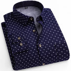 Spiritual Abacus™ Men’s Winter Flannel Shirt – Thickened Plaid Fleece Long Sleeve Casual Shirt