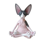 Spiritual Abacus™ Meditation Cat Buddha Statue – Whimsical Yoga Sphinx Figurine for Home & Garden Décor