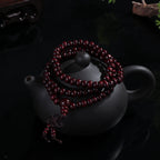 📿 Spiritual Abacus – Sandalwood Buddhist Mala Bracelet - 6mm 108-Bead Buddha Meditation Prayer Bracelet
