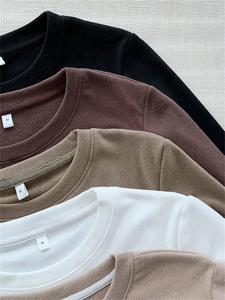 Spiritual Abacus™ Women’s Winter Knitted Sweater T-Shirt – Oversized Long Sleeve Pullover Top for Casual Cozy Style