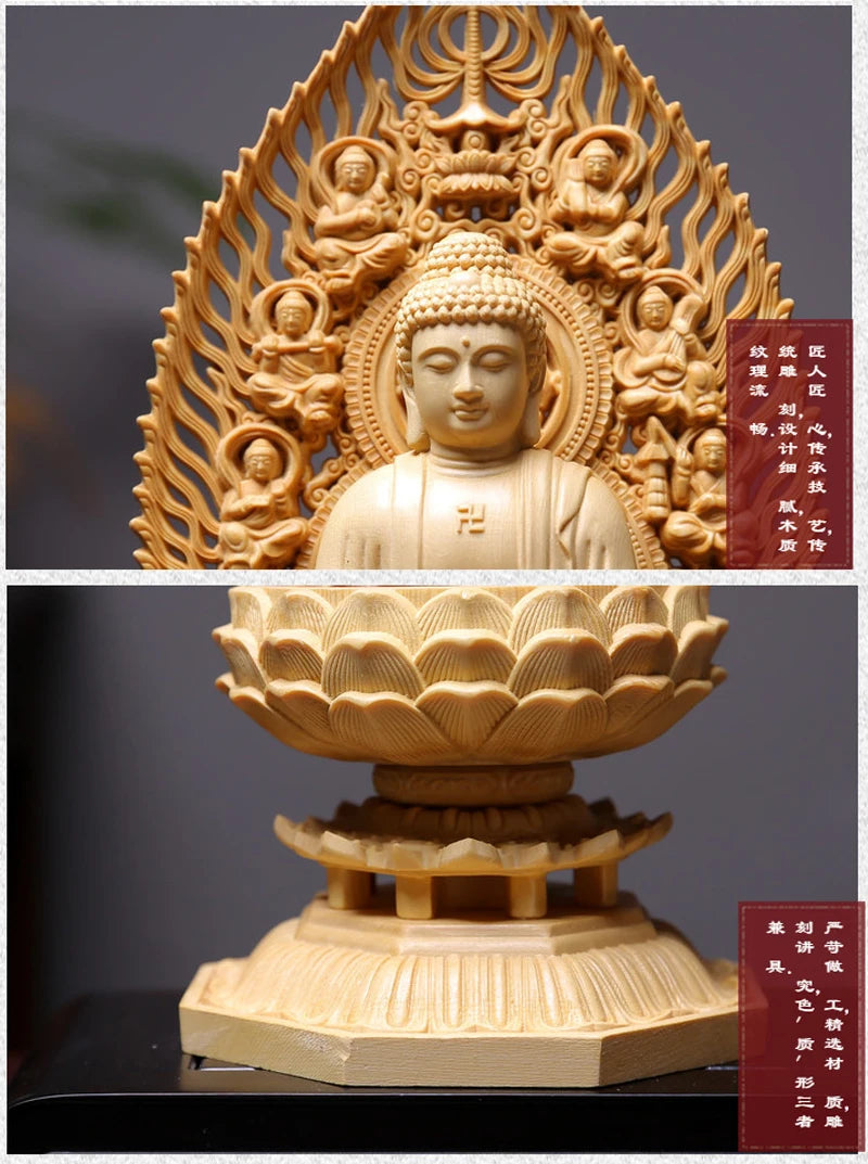 🪵 Spiritual Abacus Solid Wood Bodhisattva Statue
High-Grade Giant Buddha Sculpture – Hand-Carved Home or Altar Decoration