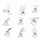 🪔 Classic Chamber Oil Lamp with Wick & Cover – Decorative Hurricane Kerosene Lantern for Indoor & Outdoor Use