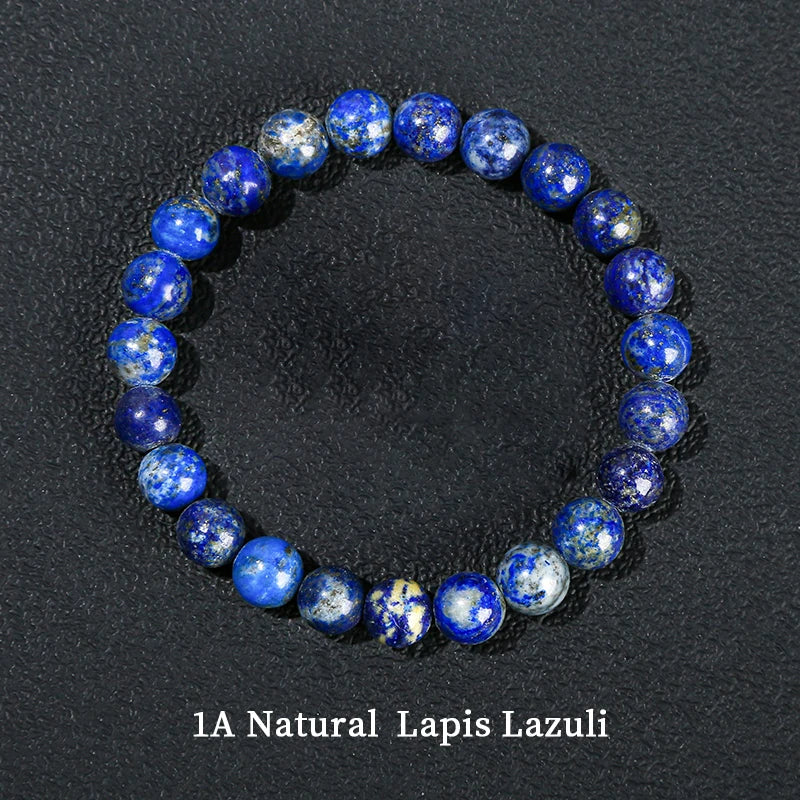 📿 Spiritual Abacus – Natural Stone Bracelet - Lapis Lazuli • Amethyst • Rock Quartz |