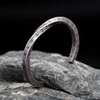🛡 Spiritual Abacus Vintage Stainless Steel Viking Mobius Bangle – Nordic Rune Letter Bracelet