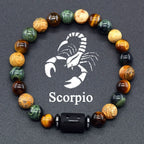 ♈♎ Spiritual Abacus™ Zodiac Constellation Bracelet – Adjustable Astrology Charm Jewelry for Men & Women (12 Star Signs)