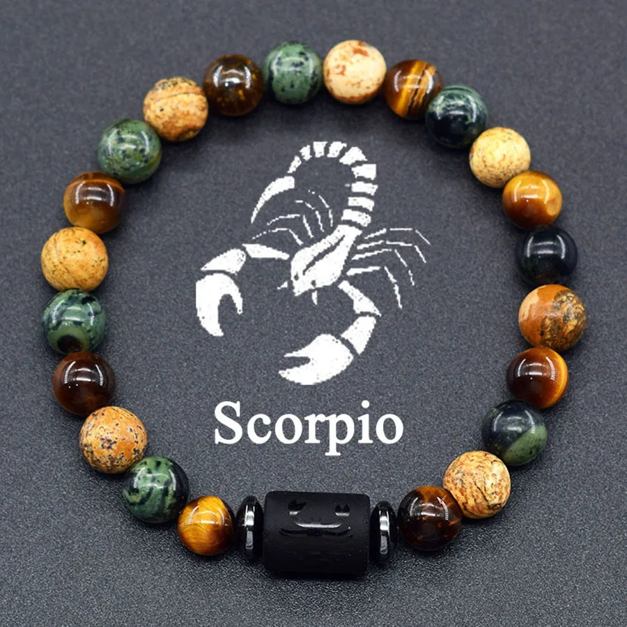 ♈♎ Spiritual Abacus™ Zodiac Constellation Bracelet – Adjustable Astrology Charm Jewelry for Men & Women (12 Star Signs)