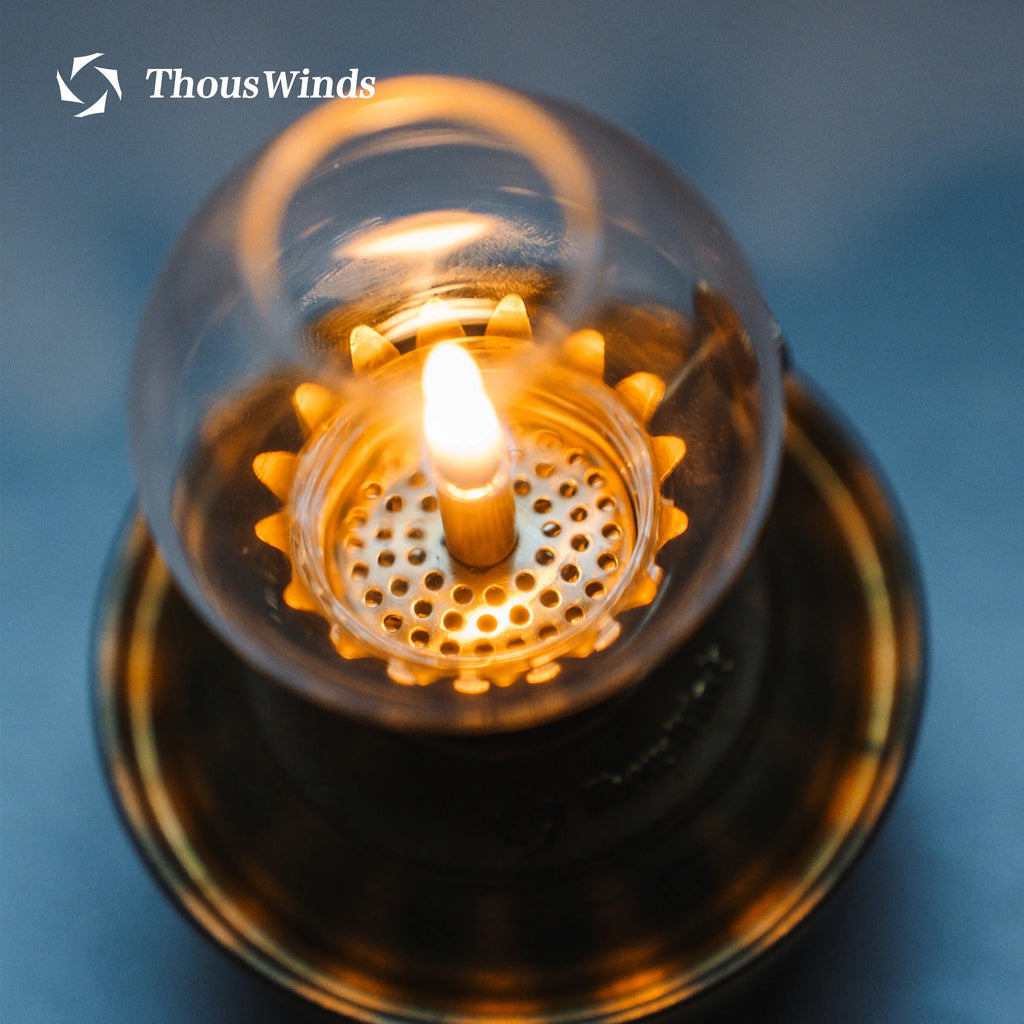 🏕️ ThousWinds Luminara Mini Oil Lamp – Windproof Retro Camping Lantern | 20h Long-Lasting Portable Outdoor Light
