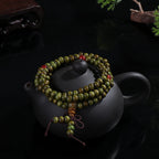 📿 Spiritual Abacus – Sandalwood Buddhist Mala Bracelet - 6mm 108-Bead Buddha Meditation Prayer Bracelet