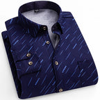 Spiritual Abacus™ Men’s Winter Flannel Shirt – Thickened Plaid Fleece Long Sleeve Casual Shirt