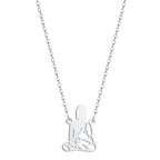 Spiritual Abacus™ Stainless Steel Buddha Pendant Necklace – Meditation-Inspired Guardian Jewelry Gift for Men & Women