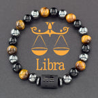 ♈♎ Spiritual Abacus™ Zodiac Constellation Bracelet – Adjustable Astrology Charm Jewelry for Men & Women (12 Star Signs)