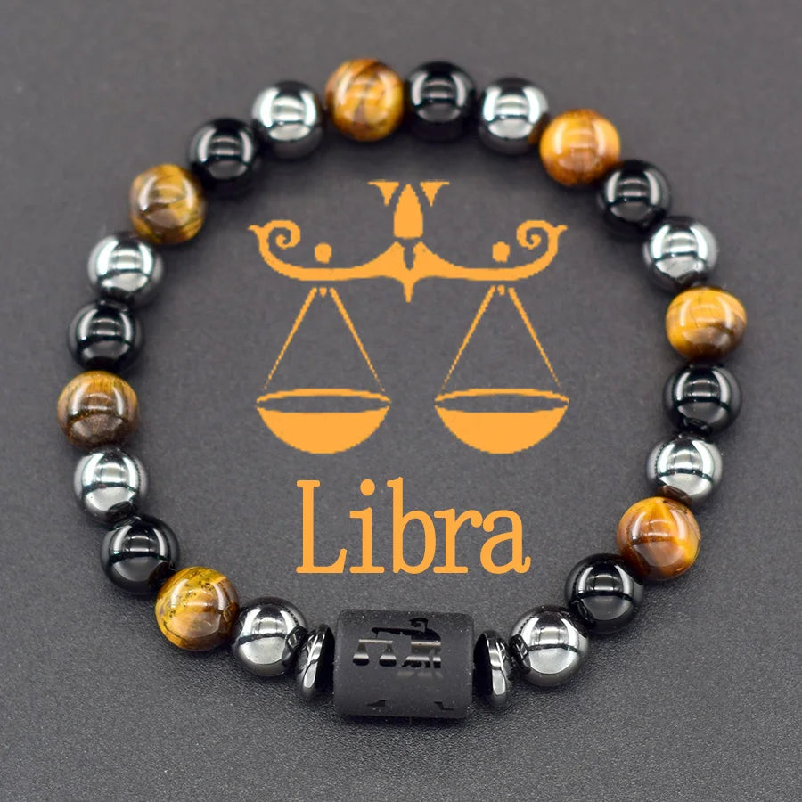 ♈♎ Spiritual Abacus™ Zodiac Constellation Bracelet – Adjustable Astrology Charm Jewelry for Men & Women (12 Star Signs)