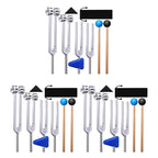 🎶 Spiritual Abacus 4-Pack Tuning Fork Set(128Hz, 256Hz, 512Hz, 528Hz)  Hammer Included