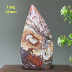 🔮 Spiritual Abacus Mexican Agate Free-Form Torch Specimen