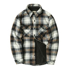 Spiritual Abacus™ Men’s Winter Fleece Flannel Shirt Jacket – Warm Plaid Long Sleeve Thermal Outdoor Coat for Hiking, Camping & Fishing
