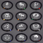 ♈♎ Spiritual Abacus™ Zodiac Constellation Bracelet – Adjustable Astrology Charm Jewelry for Men & Women (12 Star Signs)