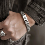 Spiritual Abacus™ S925 Sterling Silver Vintage Bead Bracelet – Handmade Men’s Unique Fashion Jewelry Gift