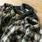 Spiritual Abacus™ Men’s Winter Fleece Flannel Shirt Jacket – Warm Plaid Long Sleeve Thermal Outdoor Coat for Hiking, Camping & Fishing