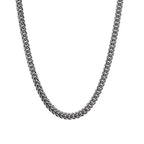 Spiritual Abacus™ Silver Fox Tail Chain Necklace – Retro 5mm Thick Unisex Necklace for Men & Women