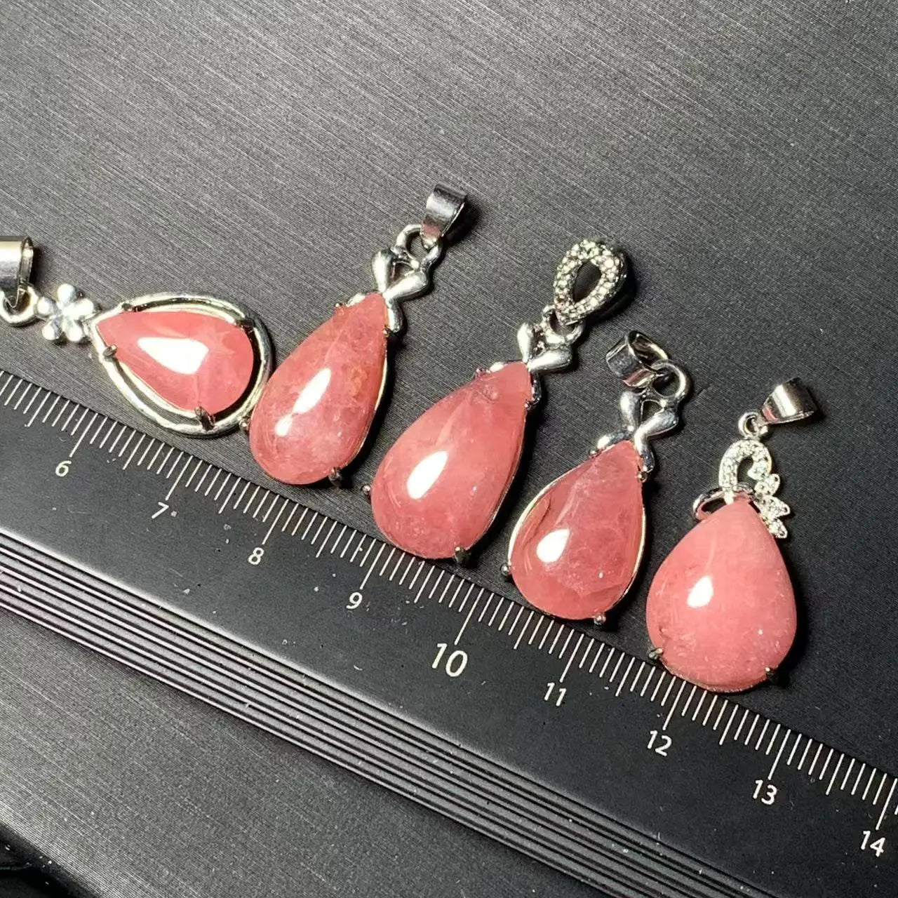 💎 Spiritual Abacus – Natural Rhodochrosite Pendant Necklace