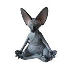 Spiritual Abacus™ Meditation Cat Buddha Statue – Whimsical Yoga Sphinx Figurine for Home & Garden Décor