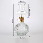 🪔 Classic Chamber Oil Lamp with Wick & Cover – Decorative Hurricane Kerosene Lantern for Indoor & Outdoor Use