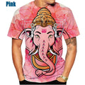 🕉️ Spiritual Abacus God of Wisdom Ganesha 3D T-Shirt – Unisex Hindu Spiritual Streetwear