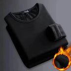 Spiritual Abacus™ Men’s Thermal Fleece T-Shirt – Long Sleeve Round Neck Winter Base Layer