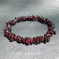 ❤️ Spiritual Abacus – Natural Garnet Bracelet for Women