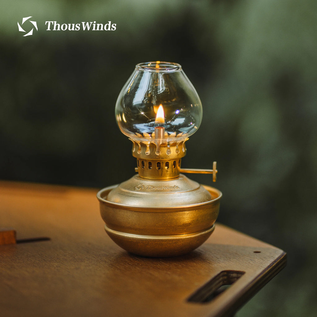 🏕️ ThousWinds Luminara Mini Oil Lamp – Windproof Retro Camping Lantern | 20h Long-Lasting Portable Outdoor Light