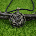 Spiritual Abacus™ Lotus Flower OM Mandala Necklace – Elegant Yoga Pendant for Women, Spiritual Jewelry Gift