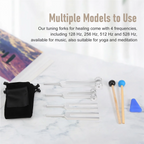 🎶 Spiritual Abacus 4-Pack Tuning Fork Set(128Hz, 256Hz, 512Hz, 528Hz)  Hammer Included