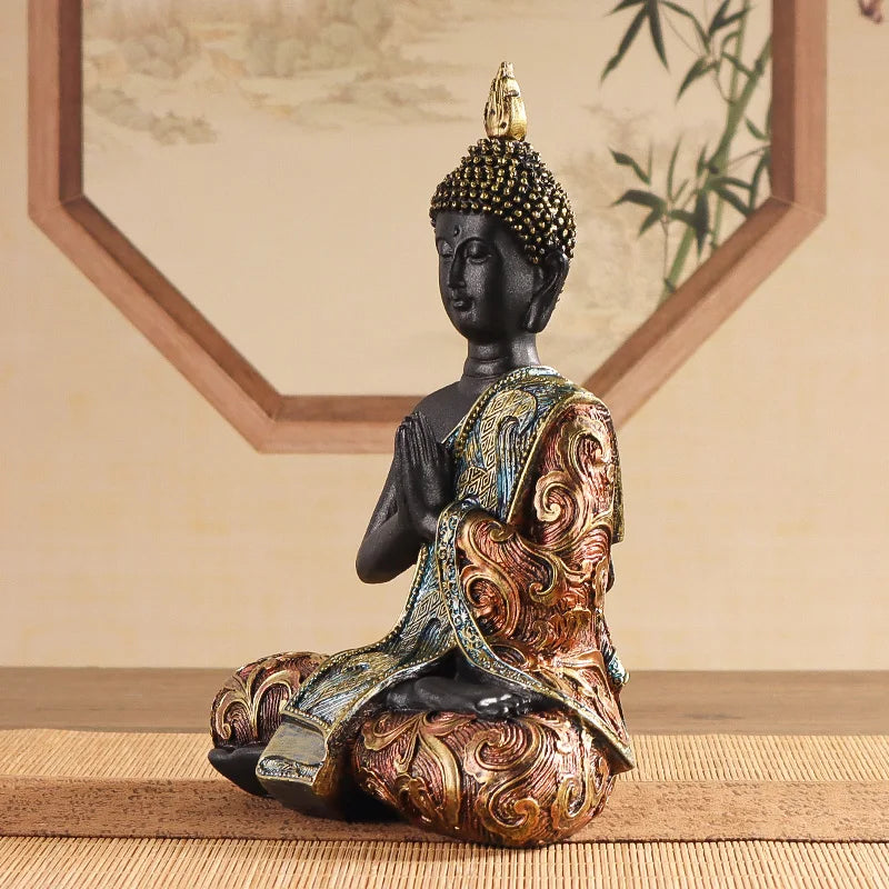 Spiritual Abacus™ Exquisite Sitting Buddha Statue – Elegant Home Décor Sculpture for Living Room, Entrance Hall & Office Serenity