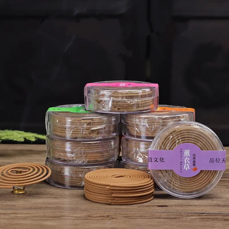 Spiritual Abacus™ Natural Sandalwood & Agarwood Coil Incense – Aromatherapy for Meditation, Yoga & Home Relaxation (20 pcs)