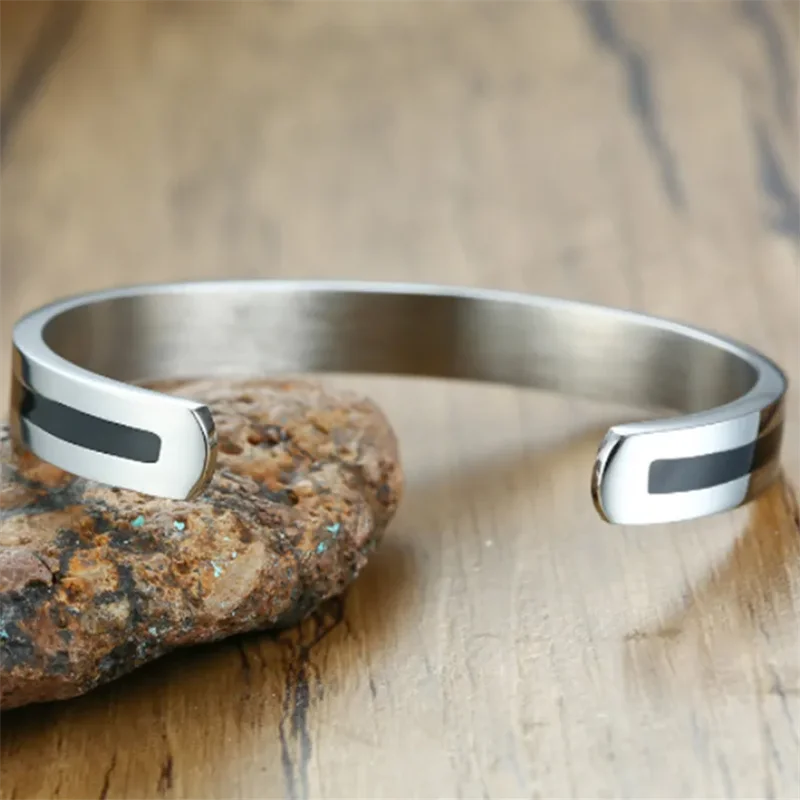 🕉 Spiritual Abacus Stainless Steel OM Cuff Bracelet – Silver Color Open Bangle for Men & Women